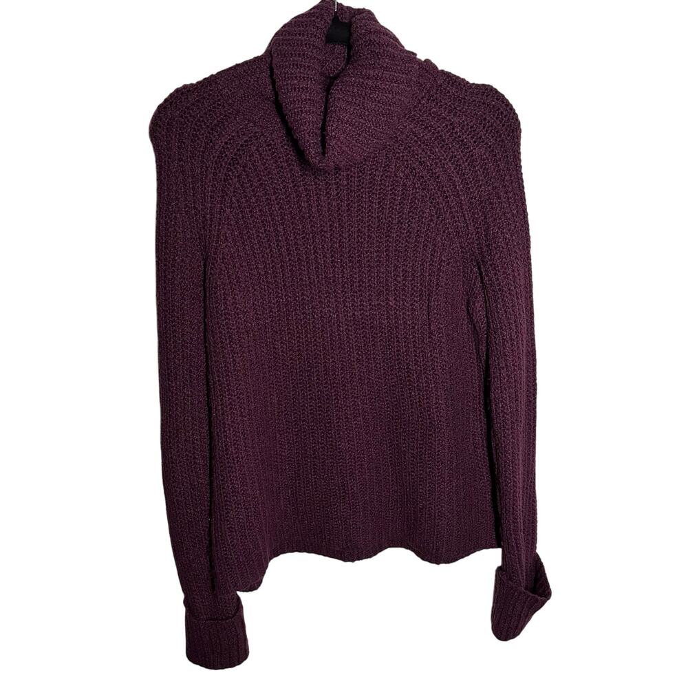 BP Women's Maroon Purple Knit Turtleneck Sweater Size Small Lightweight